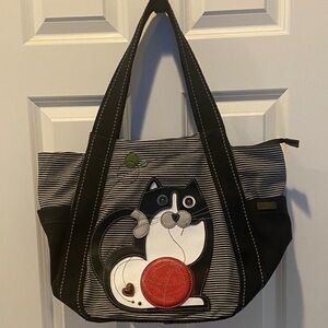 Chala Fat Cat Carryall Zip Tote